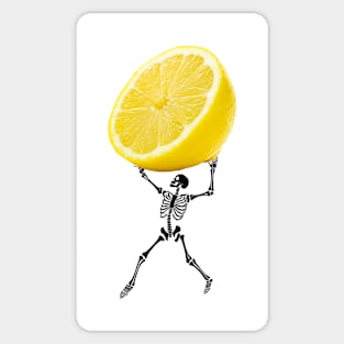 Lemon Skeleton Sticker